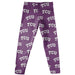 TCU Honed Frogs All Over Logo Purple Leggings - Vive La Fête - Online Apparel Store