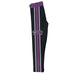 TCU Honed Frogs Purple Waist Purple And Gray Stripes Black Leggings - Vive La Fête - Online Apparel Store