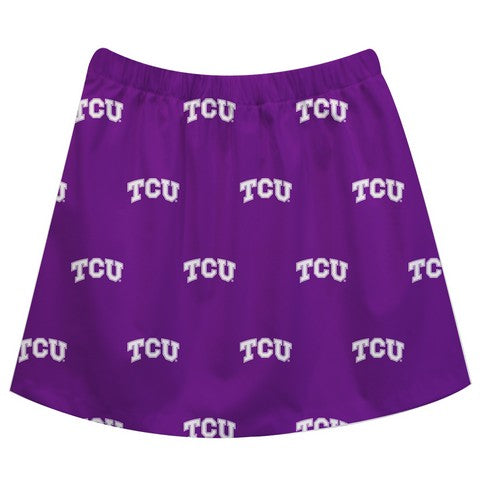 TCU Print Purple Skirt - Vive La Fête - Online Apparel Store