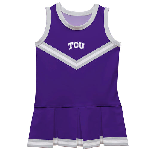 TCU Horned Frogs Vive La Fete Game Day Purple Sleeveless Cheerleader Dress