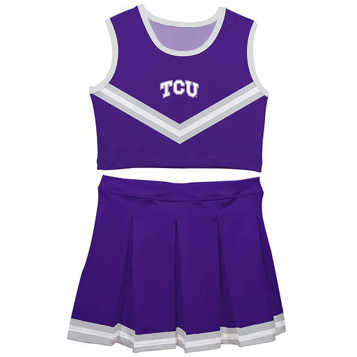 TCU Horned Frogs Vive La Fete Game Day Purple Sleeveless Cheerleader Set