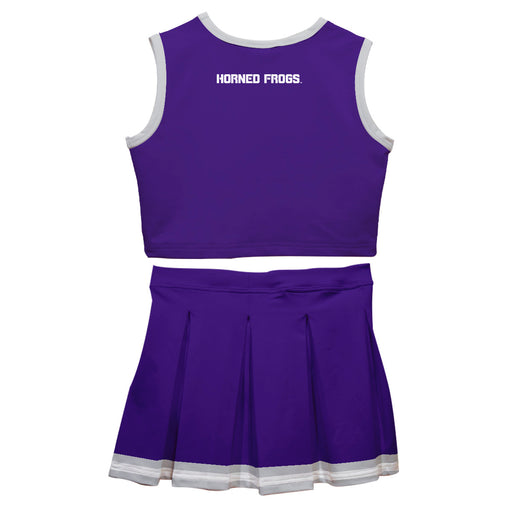 TCU Horned Frogs Vive La Fete Game Day Purple Sleeveless Cheerleader Set - Vive La Fête - Online Apparel Store