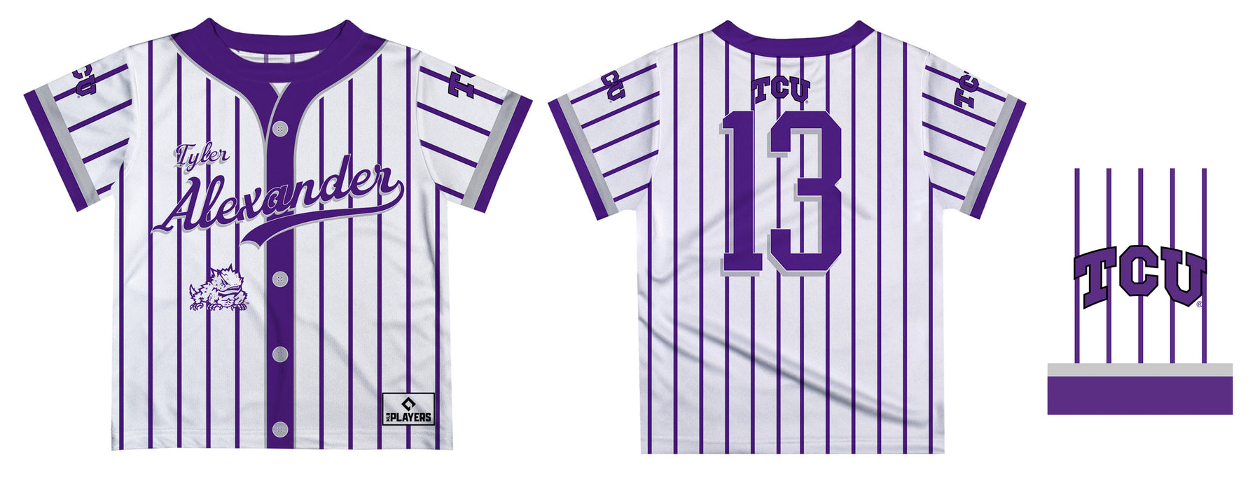 MLB Players Association TCU Horned Frogs MLBPA Officially Licensed by Vive La Fete T-Shirt - Vive La Fête - Online Apparel Store