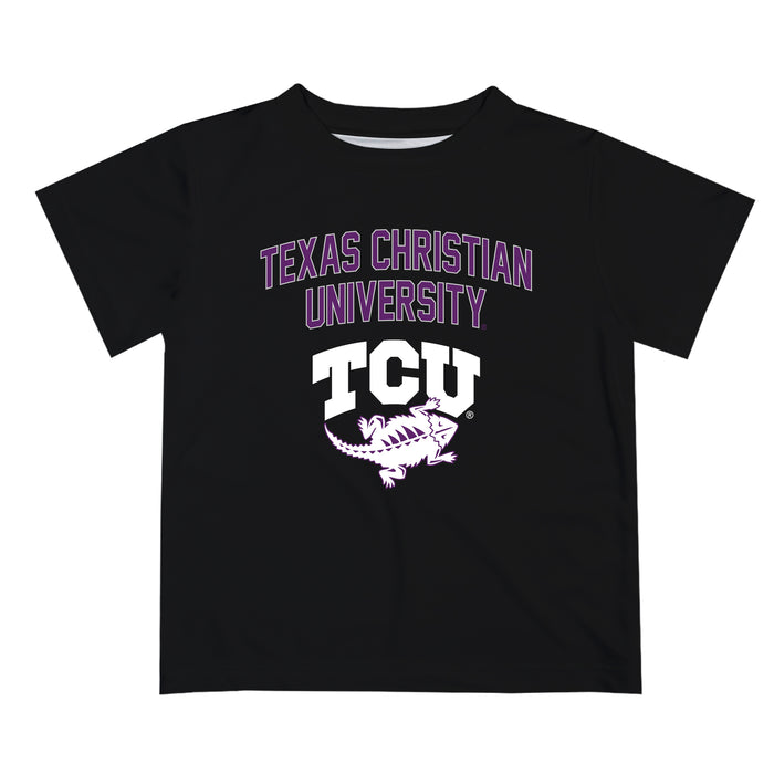 TCU Horned Frogs Vive La Fete Boys Game Day V2 Black Short Sleeve Tee Shirt