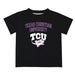 TCU Horned Frogs Vive La Fete Boys Game Day V2 Black Short Sleeve Tee Shirt