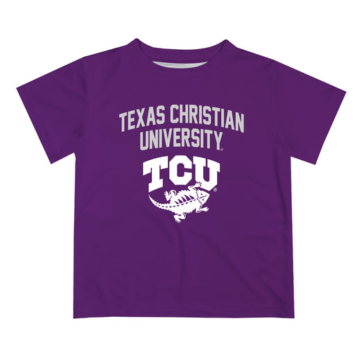 TCU Horned Frogs Vive La Fete Boys Game Day V2 Purple Short Sleeve Tee Shirt