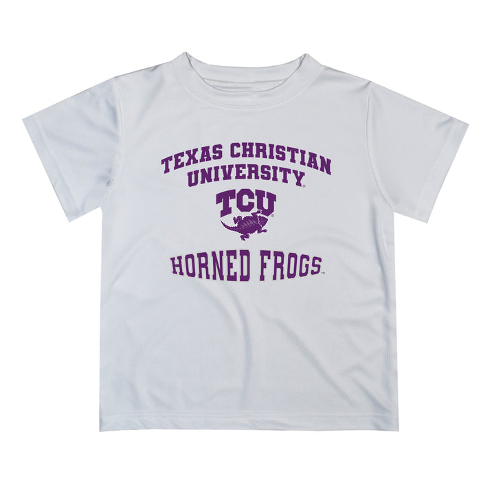 TCU Horned Frogs Vive La Fete Boys Game Day V3 White Short Sleeve Tee Shirt