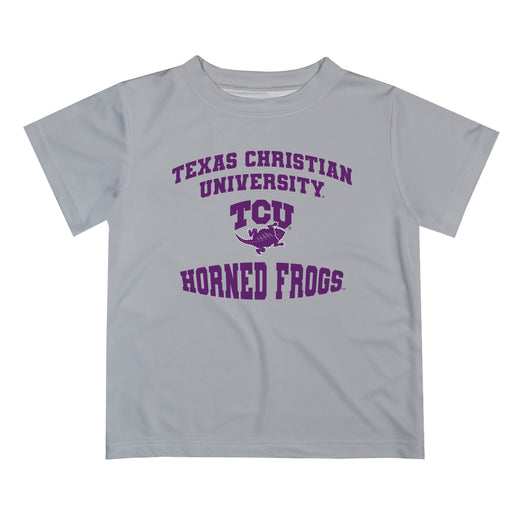 TCU Horned Frogs Vive La Fete Boys Game Day V3 Gray Short Sleeve Tee Shirt