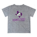 TCU Horned Frogs Vive La Fete State Map Heather Gray Short Sleeve Tee Shirt