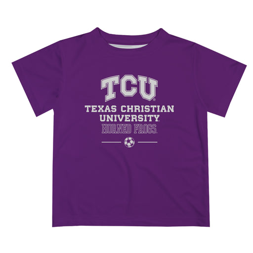 TCU Horned Frogs Vive La Fete Soccer V1 Purple Short Sleeve Tee Shirt