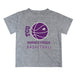 TCU Horned Frogs Vive La Fete Basketball V1 Heather Gray Short Sleeve Tee Shirt