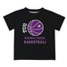 TCU Horned Frogs Vive La Fete Basketball V1 Black Short Sleeve Tee Shirt