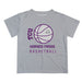 TCU Horned Frogs Vive La Fete Basketball V1 Gray Short Sleeve Tee Shirt