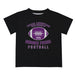 TCU Horned Frogs Vive La Fete Football V2 Black Short Sleeve Tee Shirt