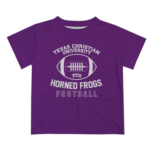 TCU Horned Frogs Vive La Fete Football V2 Purple Short Sleeve Tee Shirt