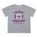 TCU Horned Frogs Vive La Fete Football V2 Gray Short Sleeve Tee Shirt