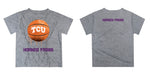 TCU Horned Frogs Original Dripping Basketball Purple T-Shirt by Vive La Fete - Vive La Fête - Online Apparel Store