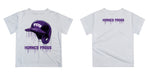 TCU Horned Frogs Original Dripping Baseball Helmet White T-Shirt by Vive La Fete - Vive La Fête - Online Apparel Store