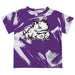 TCU Horned Frogs Vive La Fete Boys Game Day Purple Short Sleeve Tee Paint Brush