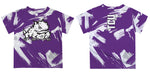 TCU Horned Frogs Vive La Fete Boys Game Day Purple Short Sleeve Tee Paint Brush - Vive La Fête - Online Apparel Store