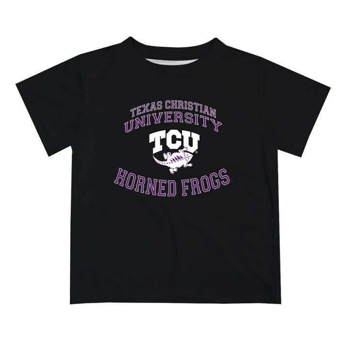 TCU Horned Frogs Vive La Fete Boys Game Day V1 Black Short Sleeve Tee Shirt