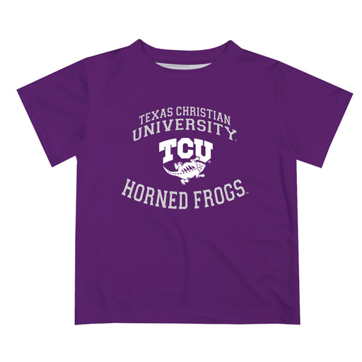 TCU Horned Frogs Vive La Fete Boys Game Day V1 Purple Short Sleeve Tee Shirt