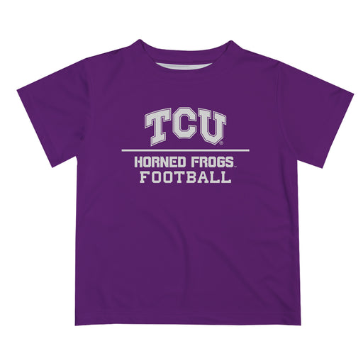 TCU Horned Frogs Vive La Fete Football V1 Purple Short Sleeve Tee Shirt