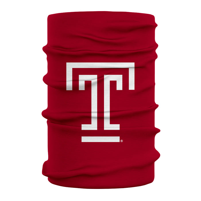 Temple University Owls TU Vive La Fete Red Game Day Collegiate Logo Face Cover Soft  Four Way Stretch Neck Gaiter - Vive La Fête - Online Apparel Store