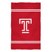 Temple University Owls TU Vive La Fete Game Day Absorvent Premium Red Beach Bath Towel 51 x 32" Logo and Stripes" - Vive La Fête - Online Apparel Store