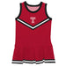 Temple University Owls TU Vive La Fete Game Day Red Sleeveless Cheerleader Dress