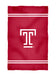 Temple Owls TU Vive La Fete Game Day Absorbent Premium Red Beach Bath Towel 31 x 51 Logo and Stripes
