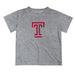 Temple Owls TU Vive La Fete Script V1 Gray Short Sleeve Tee Shirt