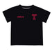 Temple Owls TU Vive La Fete Boys Game Day V2 Black Short Sleeve Tee Shirt