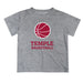Temple Owls TU Vive La Fete Basketball V1 Gray Short Sleeve Tee Shirt