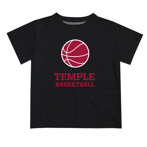 Temple Owls TU Vive La Fete Basketball V1 Black Short Sleeve Tee Shirt