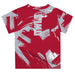 Temple University Owls TU Vive La Fete Boys Game Day Red Short Sleeve Tee Paint Brush - Vive La Fête - Online Apparel Store