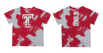 Temple University Owls TU Vive La Fete Marble Boys Game Day Red Short Sleeve Tee - Vive La Fête - Online Apparel Store