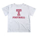Temple Owls TU Vive La Fete Football V1 White Short Sleeve Tee Shirt