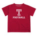 Temple Owls TU Vive La Fete Football V1 Red Short Sleeve Tee Shirt