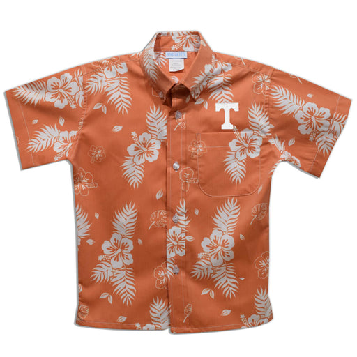 Tennessee Vols Orange Hawaiian Short Sleeve Button Down Shirt