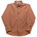 Tennessee Vols Embroidered Orange Gingham Long Sleeve Button Down Shirt