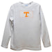 Tennessee Vols Smocked White Knit Long Sleeve Boys Tee Shirt