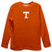 Tennessee Vols Embroidered Orange Long Sleeve Boys Tee Shirt