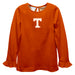 Tennessee Vols Embroidered Orange Knit Long Sleeve Girls Blouse