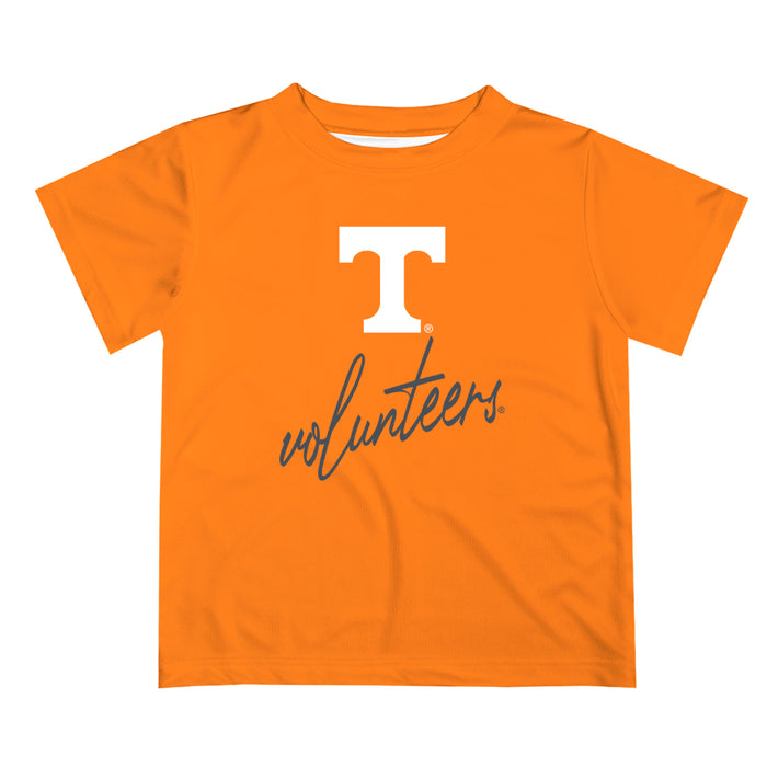 Tennessee Vols Vive La Fete Script V1 Orange Short Sleeve Tee Shirt