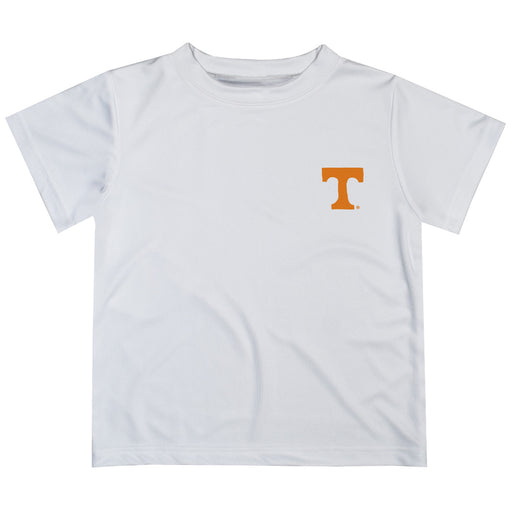 Tennessee Vols Hand Sketched Vive La Fete Impressions Artwork Boys White Short Sleeve Tee Shirt
