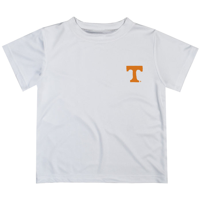 Tennessee Vols Hand Sketched Vive La Fete Impressions Artwork Boys White Short Sleeve Tee Shirt