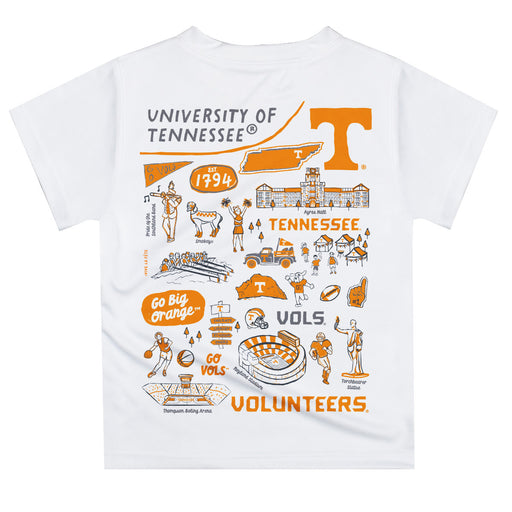 Tennessee Vols Hand Sketched Vive La Fete Impressions Artwork Boys Orange Short Sleeve Tee Shirt - Vive La Fête - Online Apparel Store