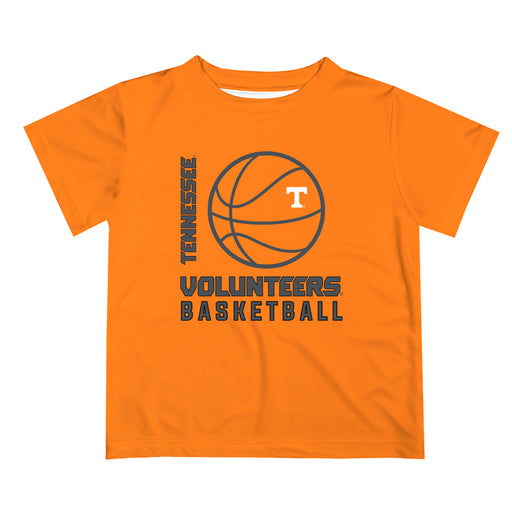 Tennessee Vols Vive La Fete Basketball V1 Orange Short Sleeve Tee Shirt