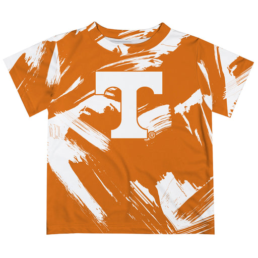 Tennessee Vols Vive La Fete Boys Game Day Orange Short Sleeve Tee Paint Brush